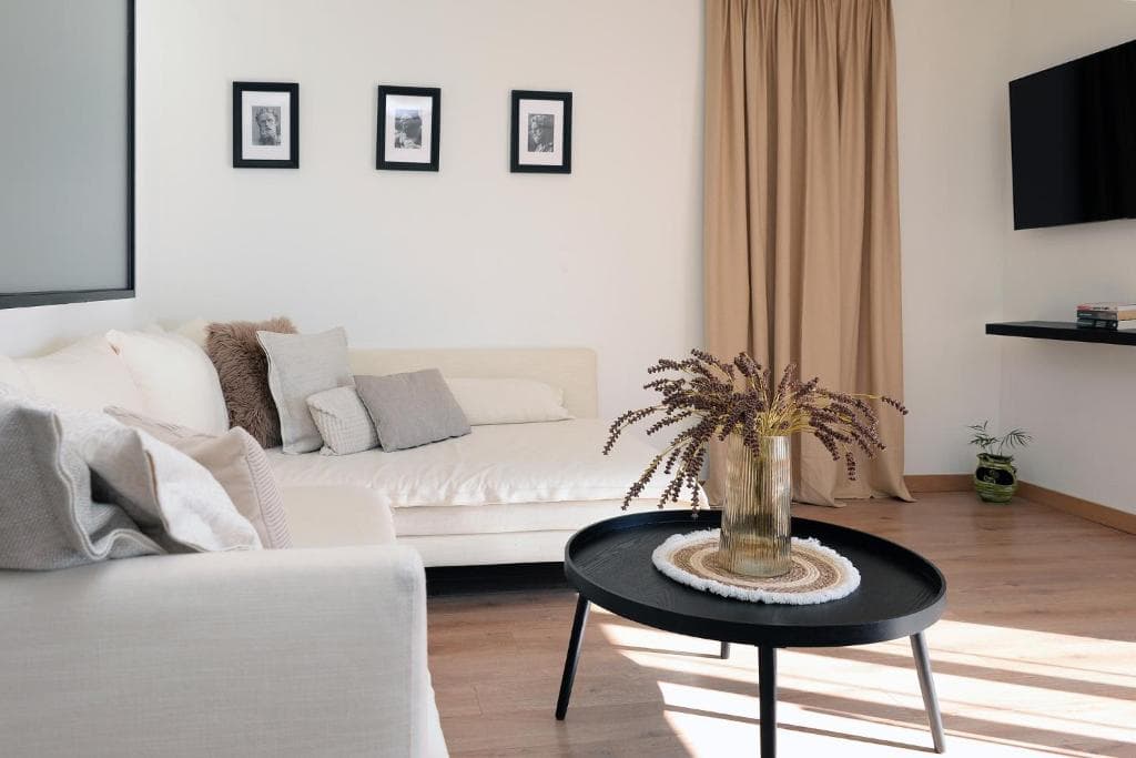 Bright living area with natural light