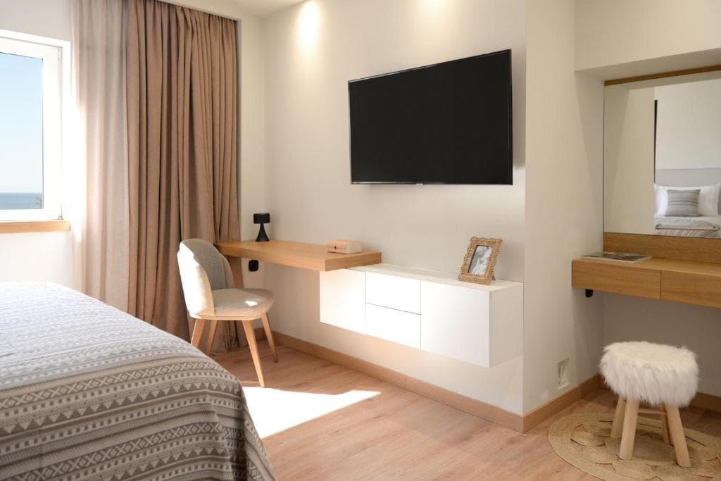 Master bedroom with modern decor